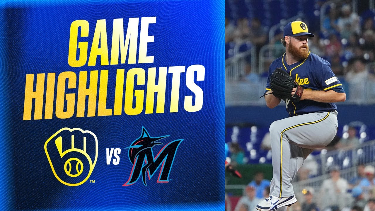 Brewers vs. Marlins Highlights (7/6/25) | MLB Highlights