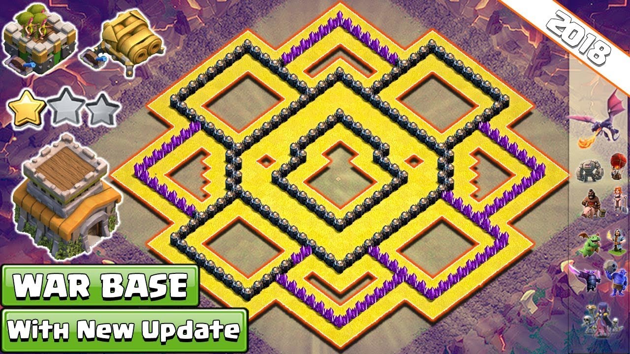 BEST! Town Hall 8 (TH8) Clan-War Base 2018 !! NEW TH8 War Base Layout - Clash of Clans