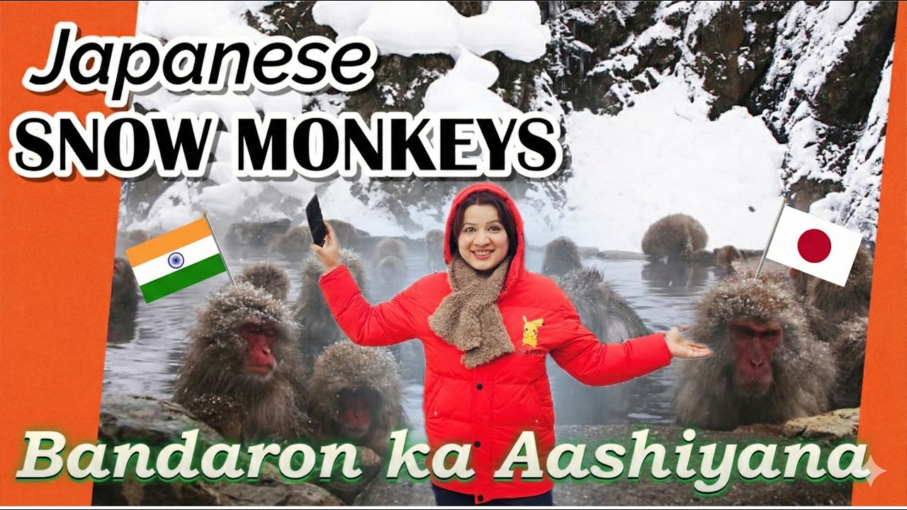 Snow Monkey Park | Japan | Hot Spring | Jigokudani in Nagano, Japan | Indian in Japan