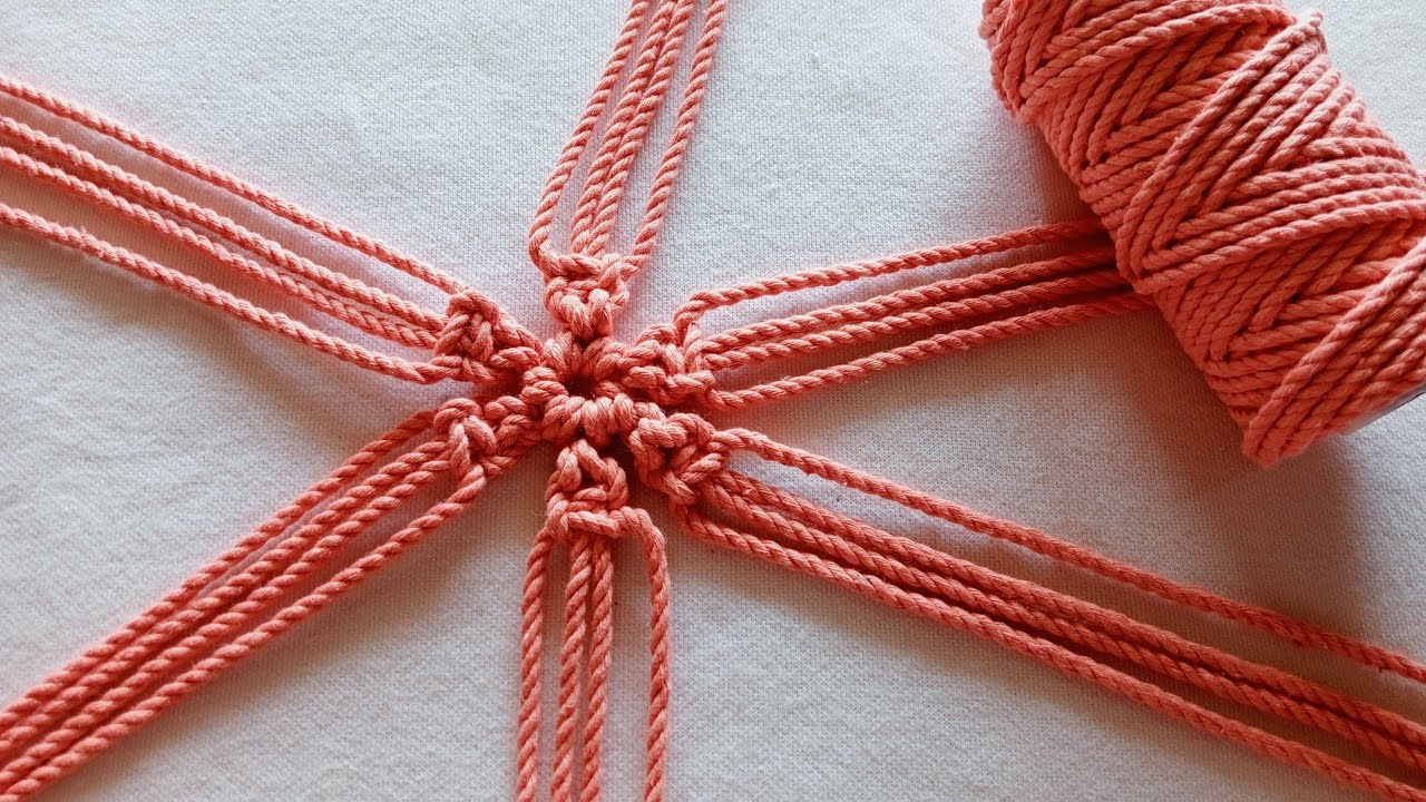 Macrame - Diy Simple Macrame Coaster - Easy Step By Step Tutorial For Beginners