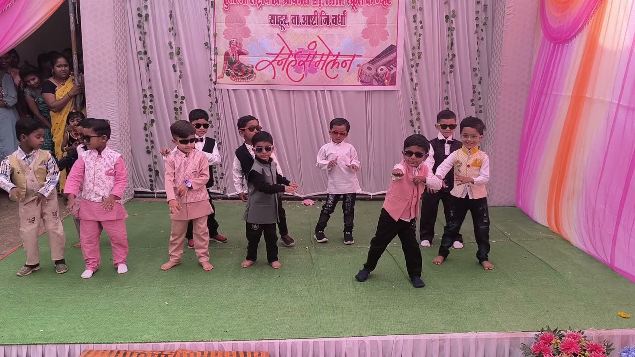 Govinda dance performance by kg1 and kg2 students on annual day 