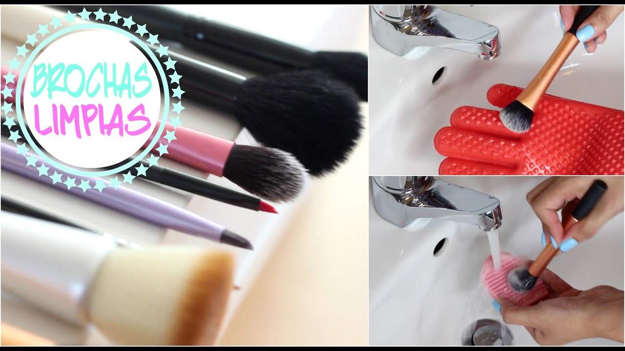 CÓMO LAVAR Y DESINFECTAR BROCHAS DE MAQUILLAJE | MARIEBELLE