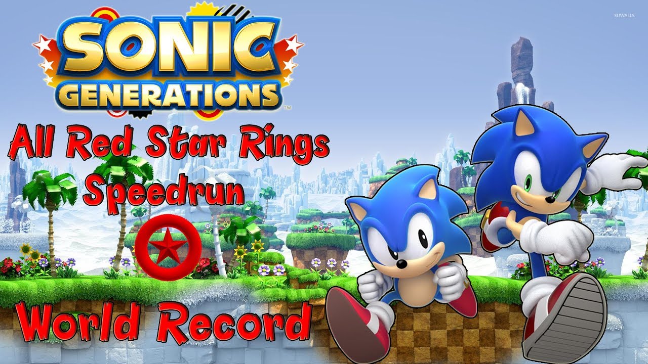 Sonic Generations All Red Rings Speedrun in 1:10:31