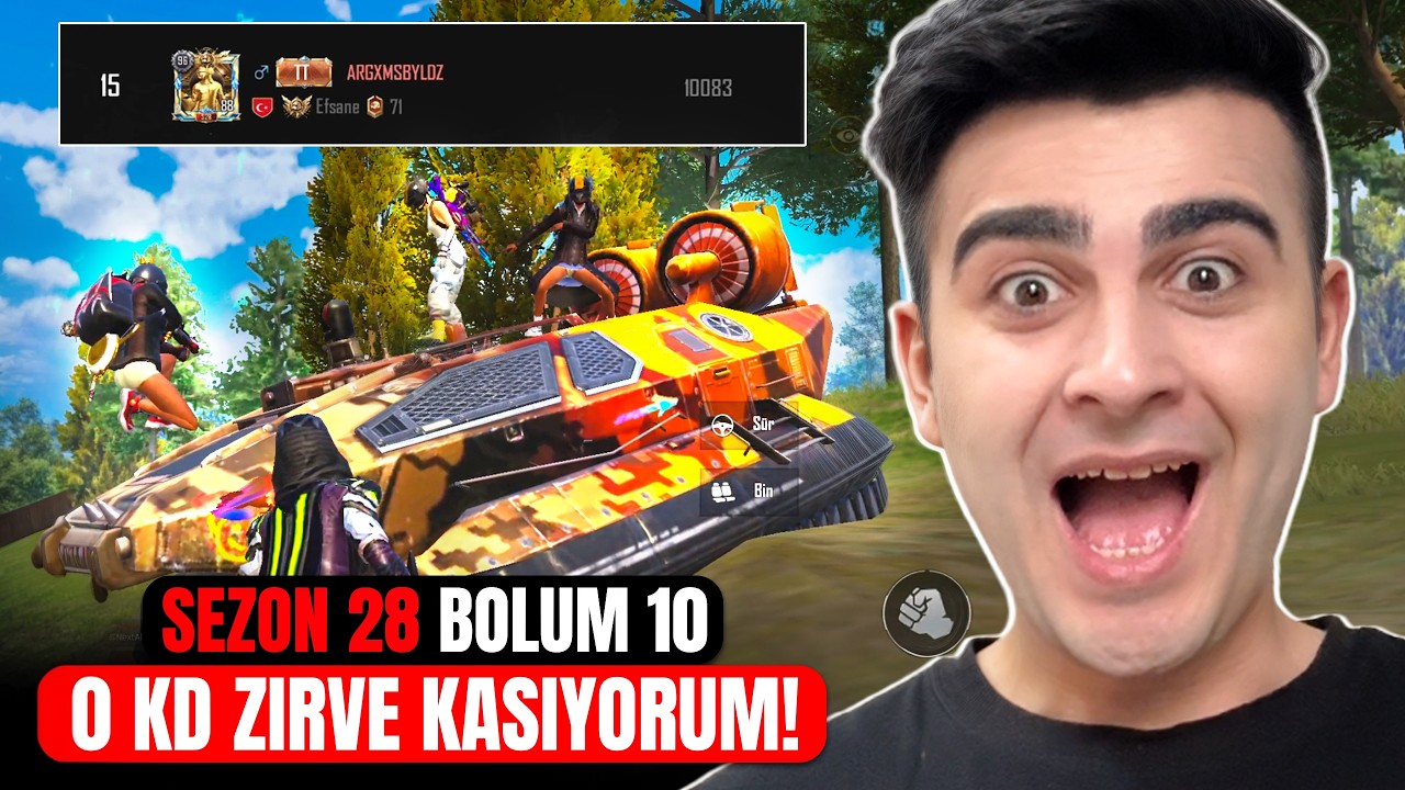 ÜNLÜ TİKTOKER TANKINI BANA VERDİ! 0 KD EFSANE ? SEZON 28 BÖLÜM 10 - PUBG Mobile Zirve Savaşı
