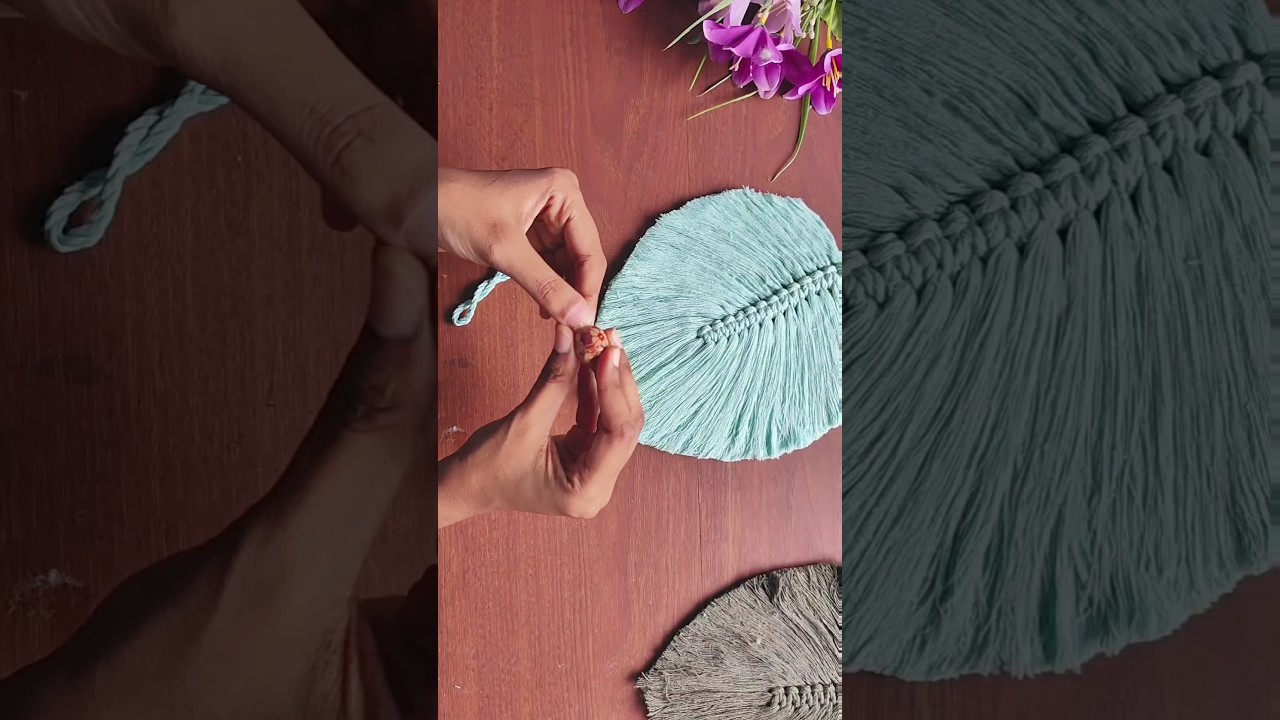 Macrame Leaf Wall Hanging | DIY Home Decor