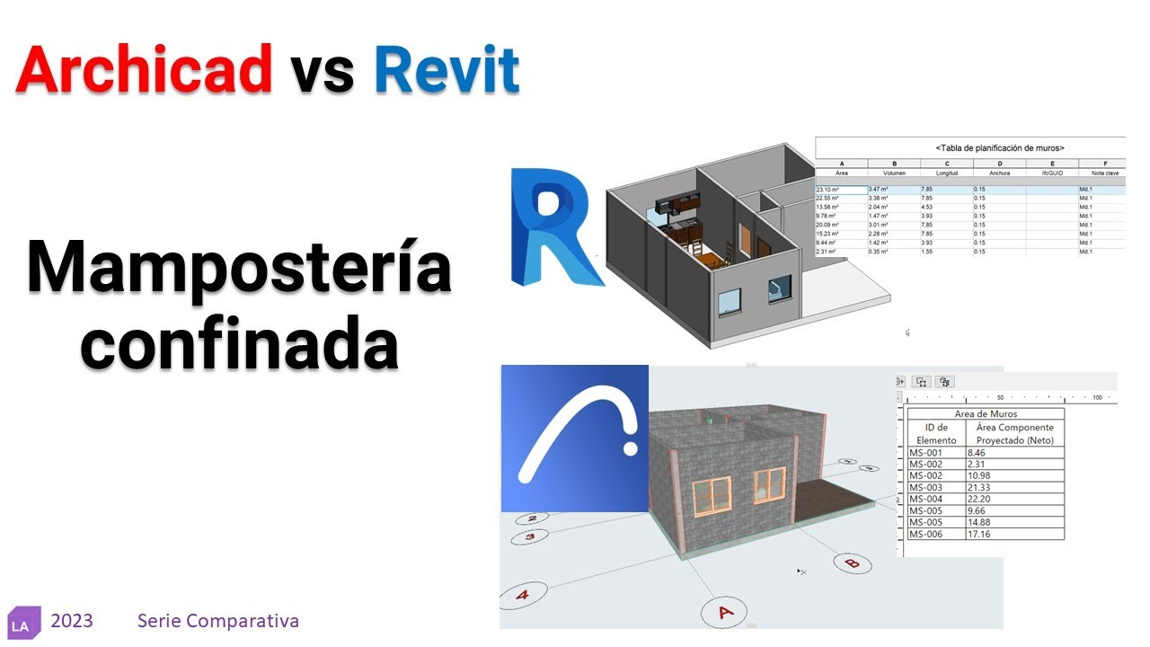 #archicad  Vs #revit   Mampostería confinada.