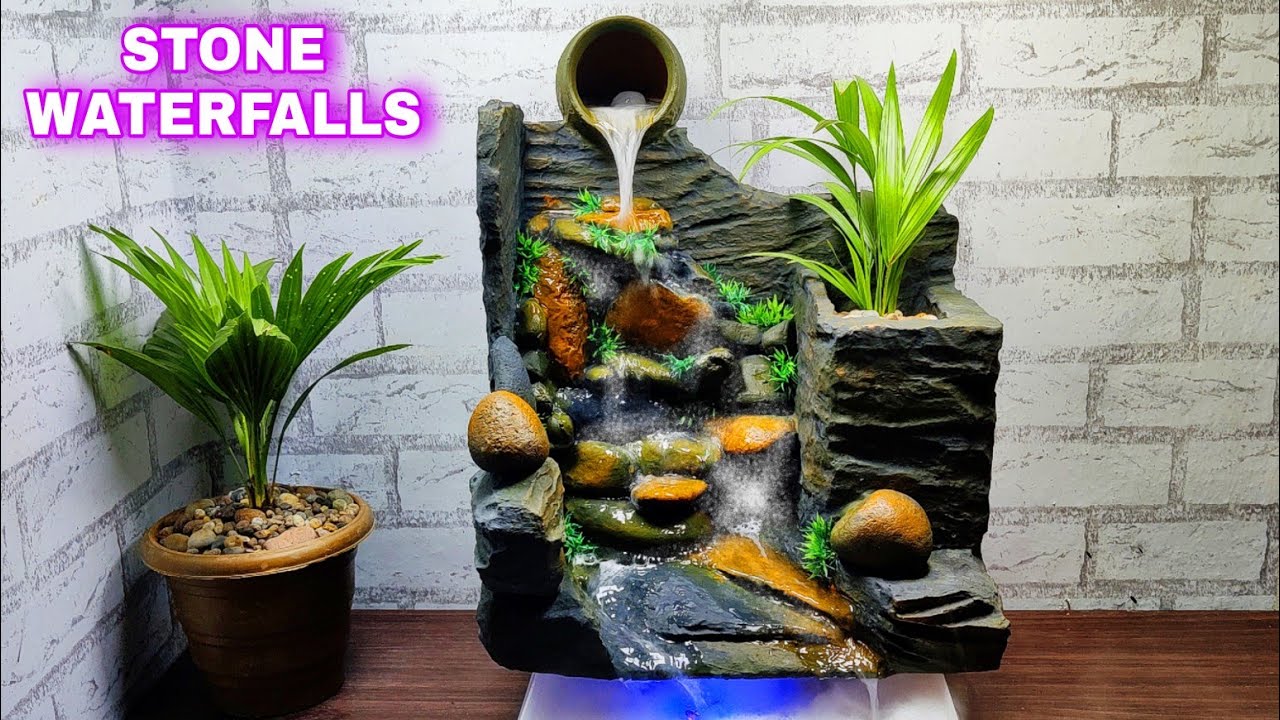 DIY Amazing Antique Indoor Desktop Big Waterfalls | New Latest Making Indoor Big Waterfalls Fountain