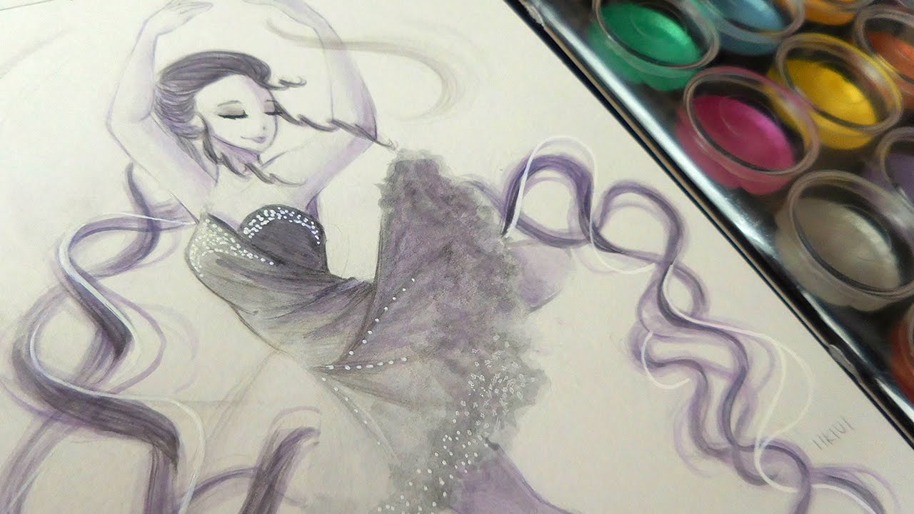 Beautiful Disaster (Elemental Spin-Off Series): Tornado - Watercolor Speedpaint ♡ iiKiui