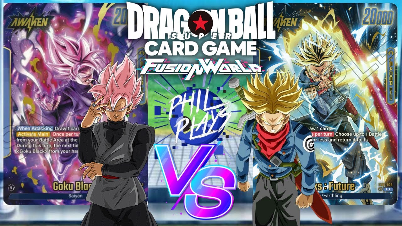 Goku Black VS Future Trunks! Dragonball Super Fusion World Gameplay!
