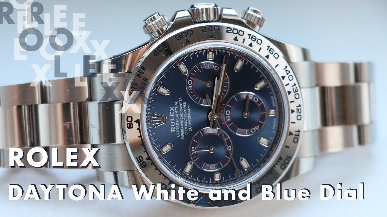 Rolex Daytona: белое золото и синий циферблат