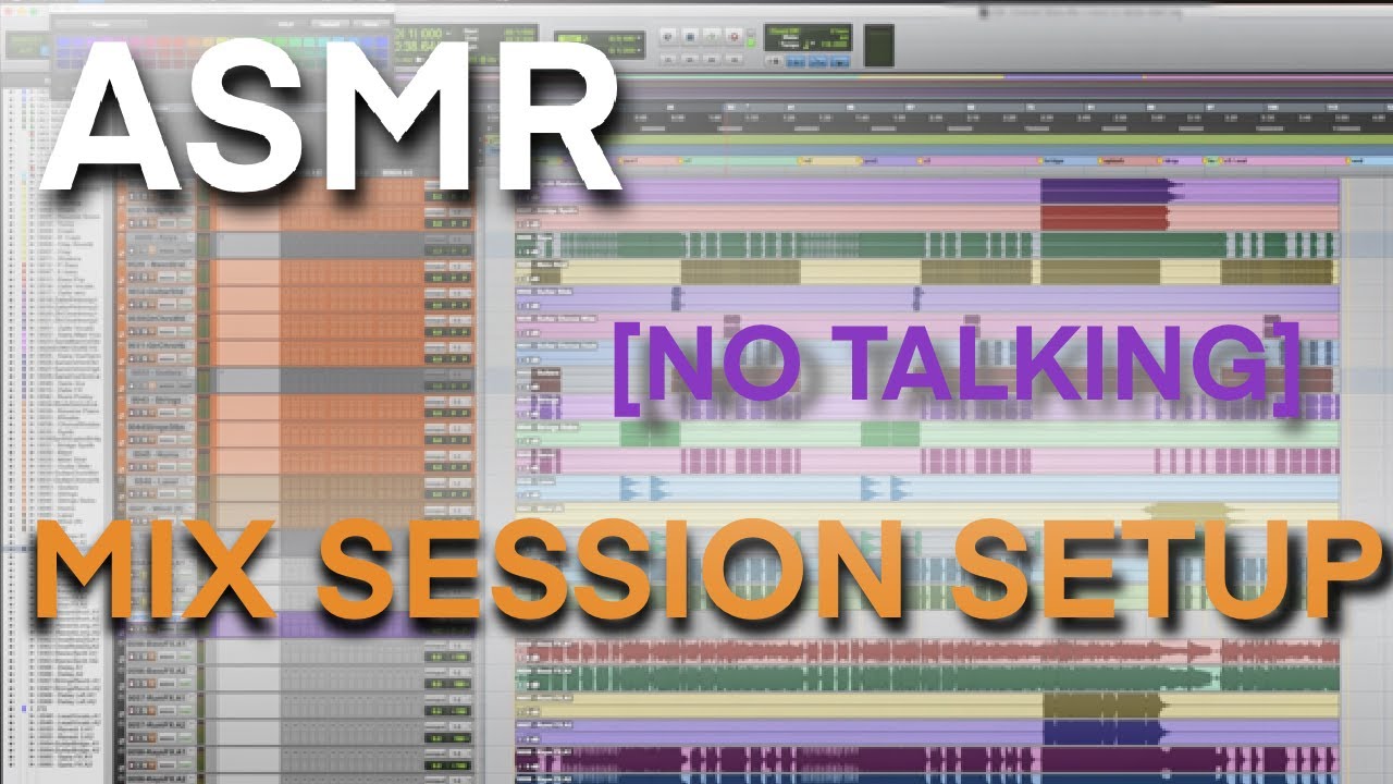 ASMR Music Production: Mix Session Setup [No Talking]