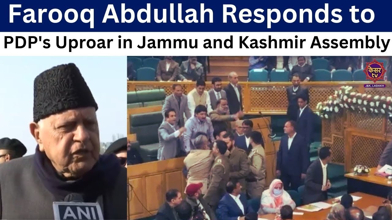 JK Politics: Farooq Abdullah Responds to PDP's Uproar in Jammu and Kashmir Assembly
