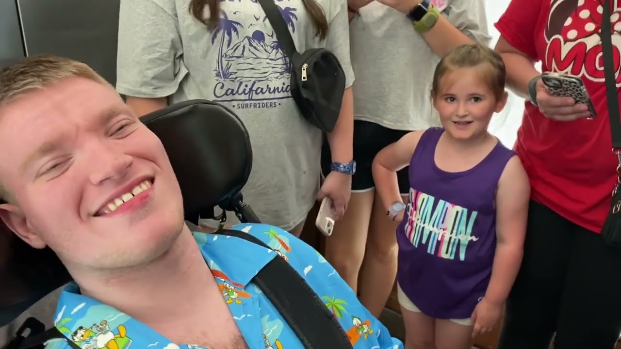 Sam’s day 2 Disney bus rides from All Star Sports to/from Epcot & some elevator rides @onthatnote