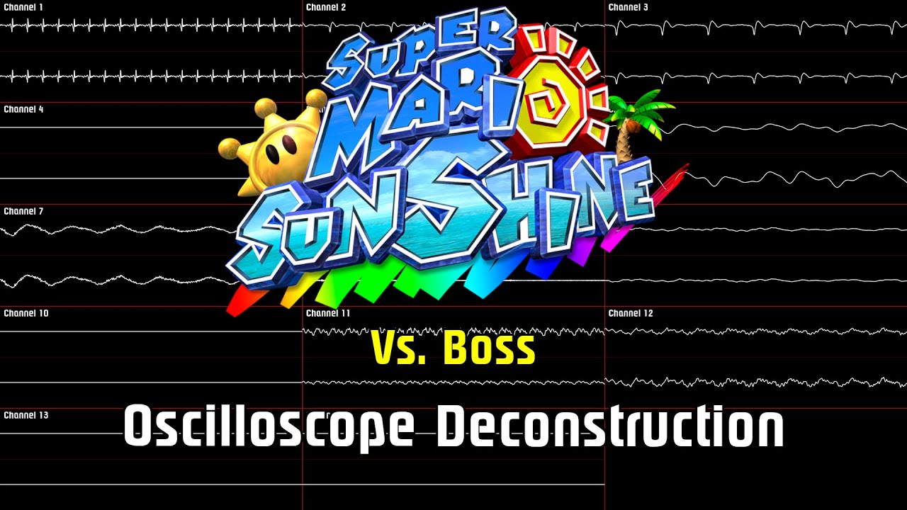 Super Mario Sunshine - Vs. Boss [Oscilloscope Deconstruction]
