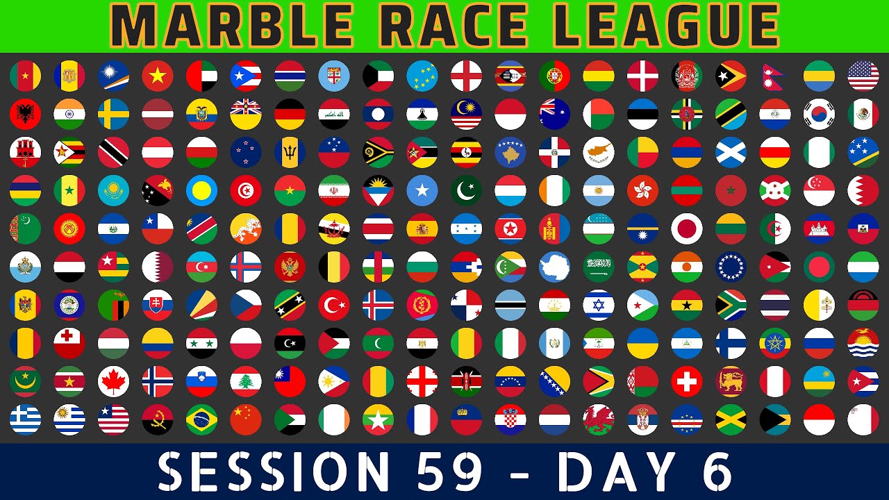 Marble Race League Session 59 Day 6 ~ 200 Countries