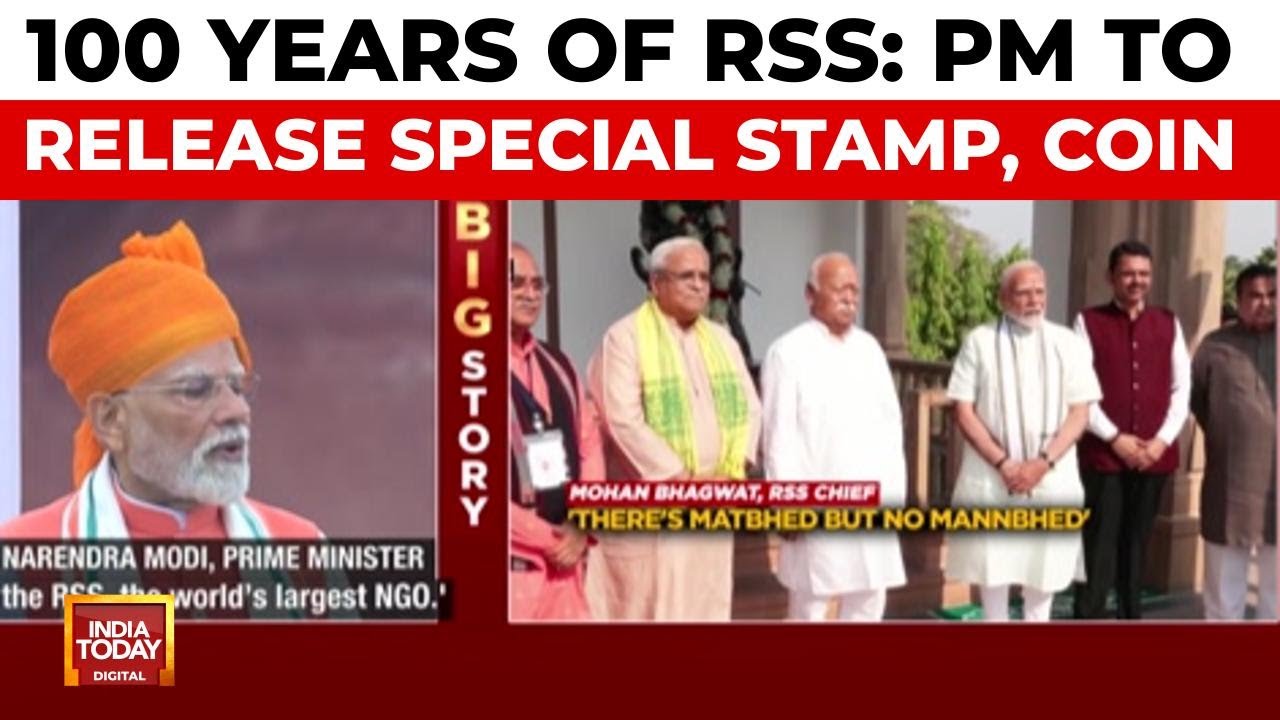 PM Modi at RSS Centenary: Stamp, coin to honour 100-year 'Nation First' legacy