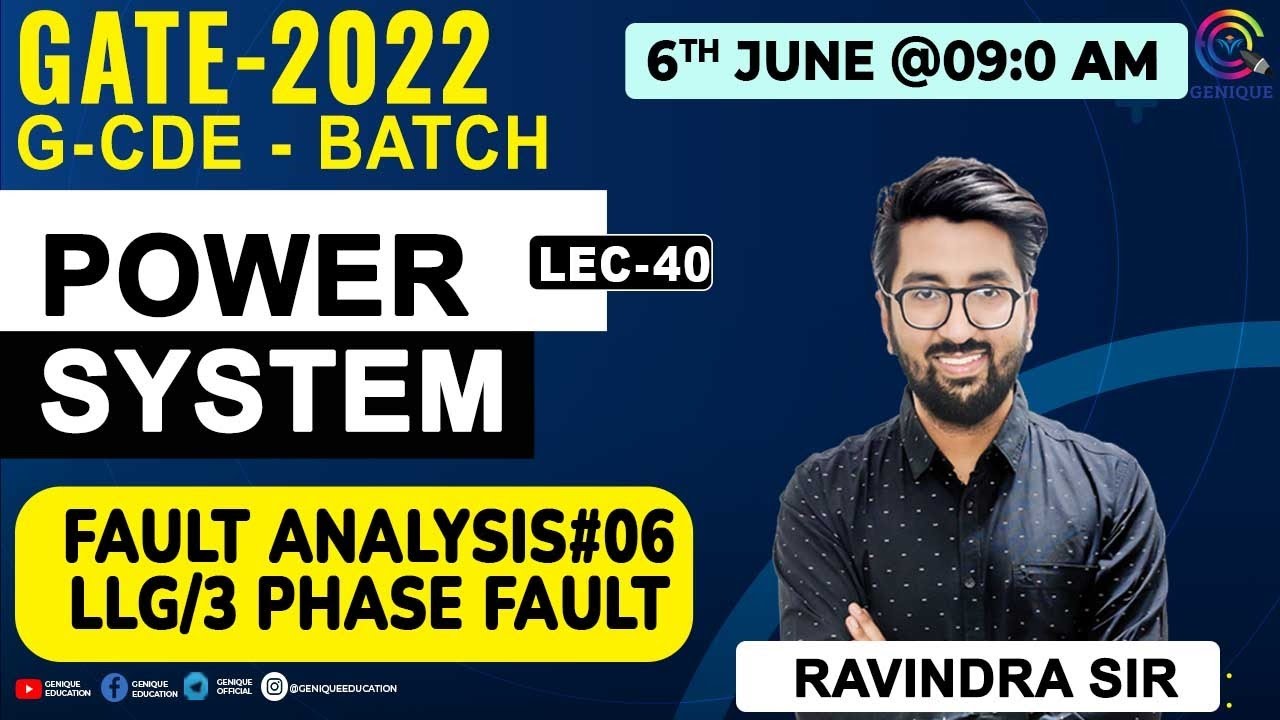 L40 | Fault Analysis#06 LLG/3 phase Fault | POWER SYSTEM