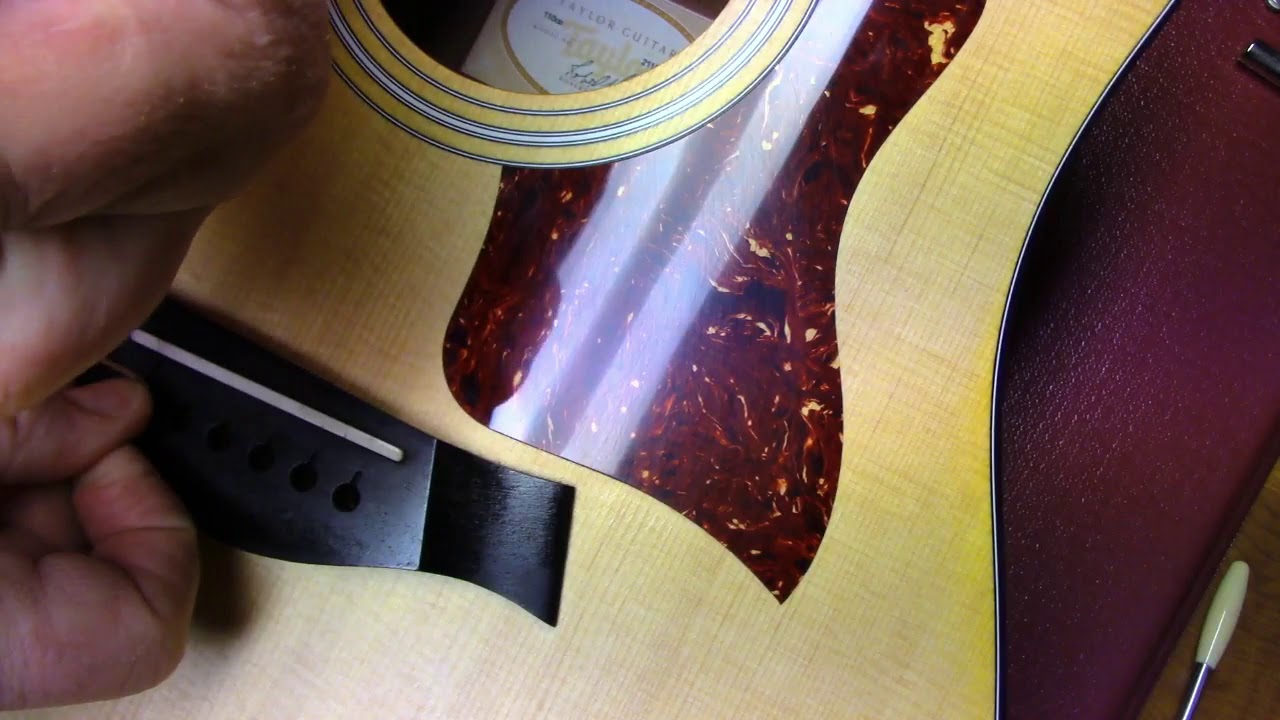 Taylor 110CE Gets new strings and a set up - kinda.