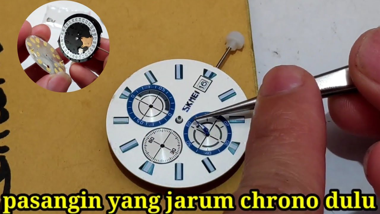 Cara Ganti mesin Jam Tangan Chrono Skmei sunon PE90