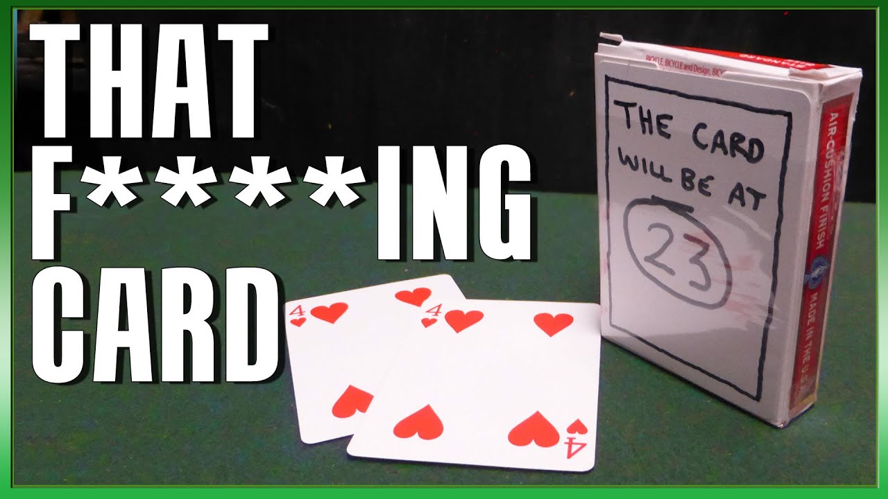 That F****ING Card Trick - Impossible Number Prediction Magic Trick - Easy to Learn