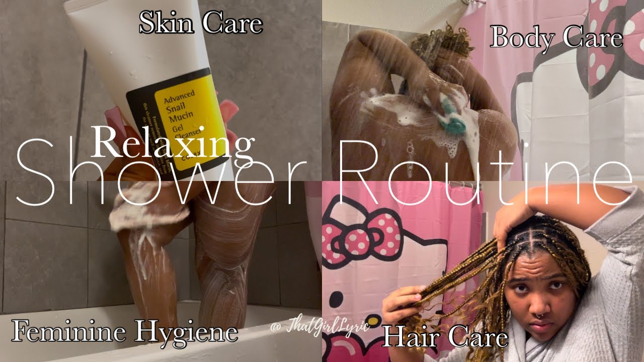 RELAXING SHOWER ROUTINE 2025 soft glowing Skin, Feminine Hygiene, Body Care, SELF CARE MOTIVATION