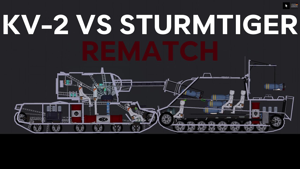 KV-2 VS STURMTIGER REMATCH | People Playground Tank Battle