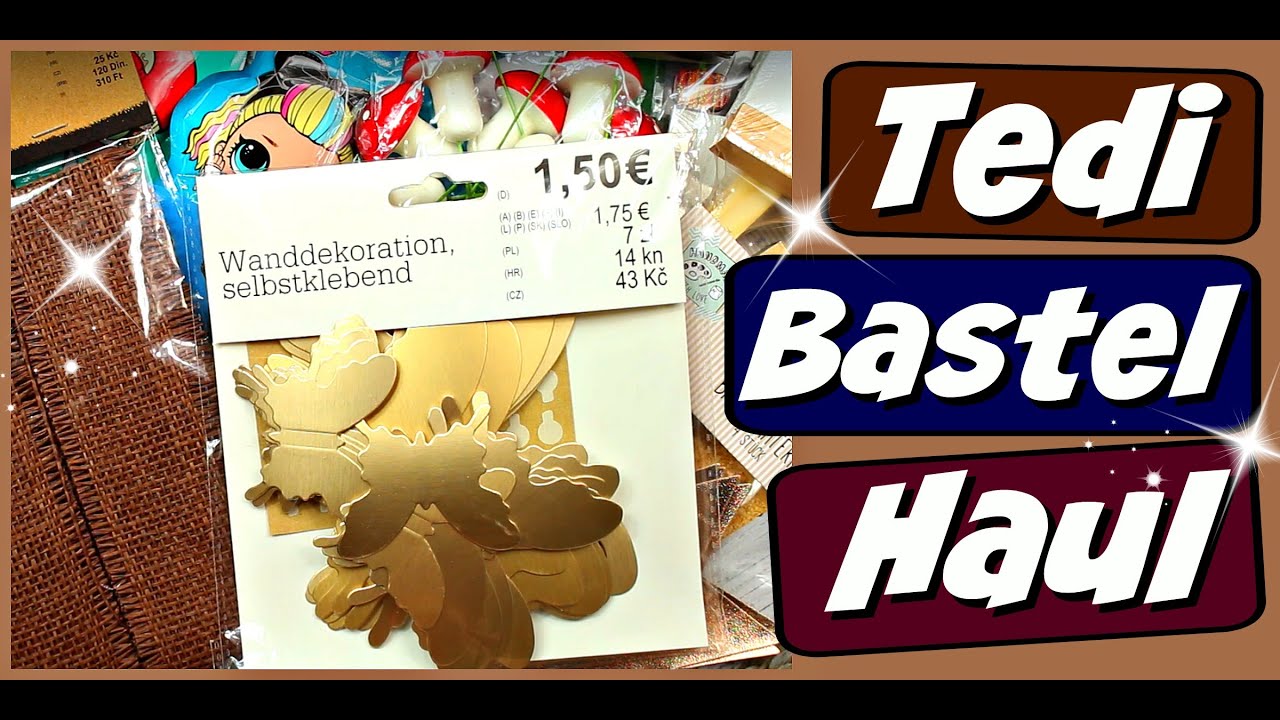 25x NEUE Tedi Haul Bastel Produkte - Bastelbedarf Haul Video - 9999 Dinge