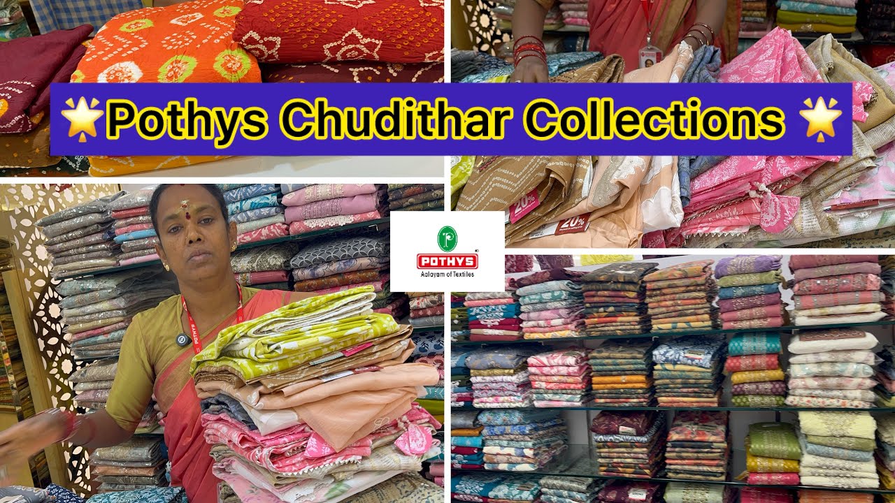🔥Pothys Chudithar Collections Vera level😍