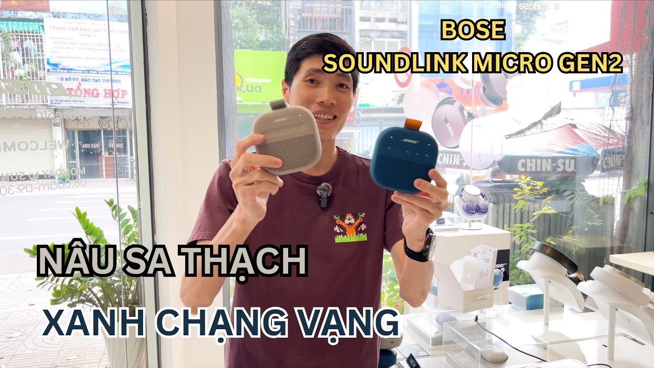 Khui hộp Bose SoundLink Micro Gen2 hai phiên bản màu mới