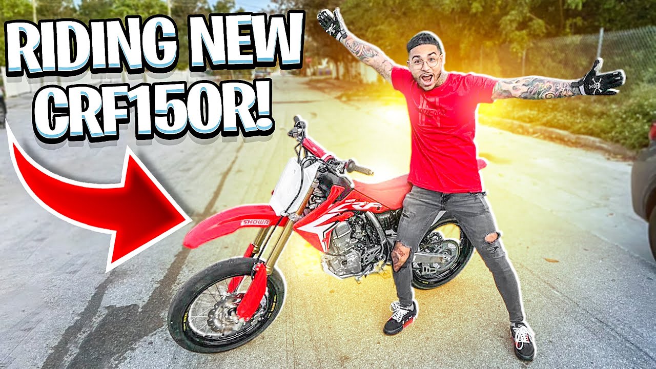 TAKING MY NEW CRF150R STREET RIDING IN MIAMI ! | BRAAP VLOGS