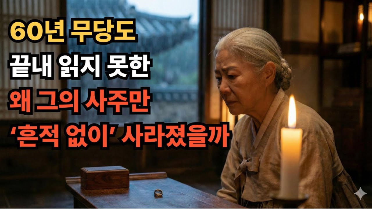 60년 동안 수많은 사람의 사주를 보아온 무당.하지만 단 한 사람의 사주만… 끝내 보이지 않는데..
