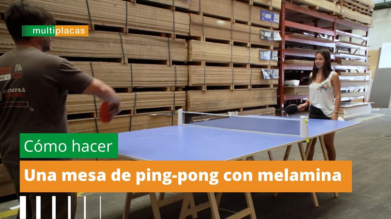 Cómo hacer una mesa de ping-pong con melamina