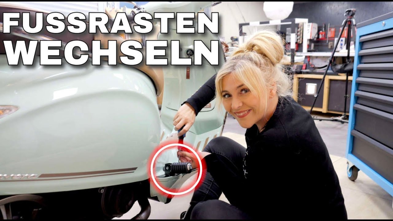 Fußrasten wechseln Vespa Primavera 50 4T - Kinderleicht selber machen I JuSteffi
