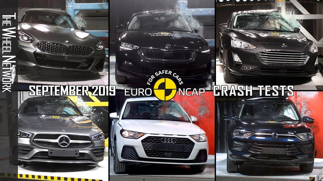 Euro NCAP Crash Tests Compilation September 2019 &ndash; A1, Z4, Focus, CLA, EQC, Kamiq, Korando