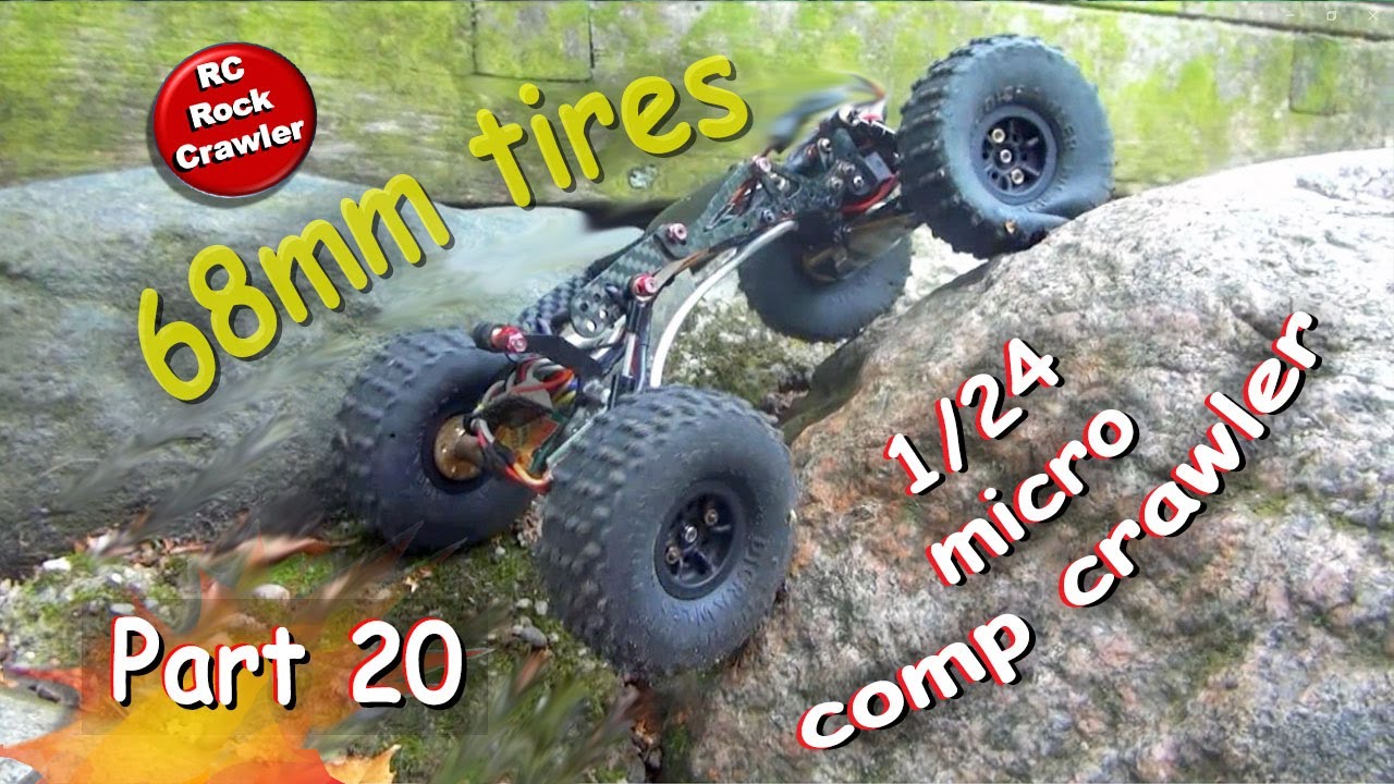 1/24 DasHex Z2 -  DJ Crawler Tires 68mm -N20 motors -  #dashex #microcrawler #rccar #micro #wow