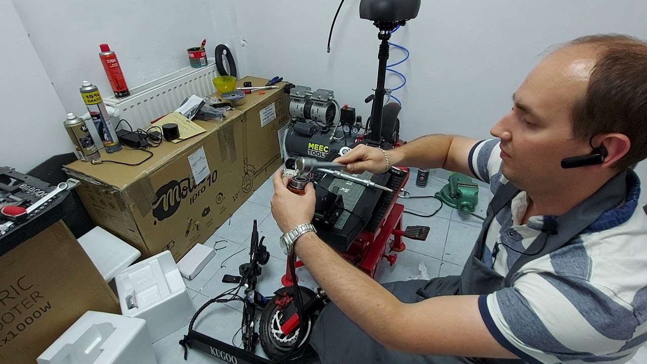 🌪 Kugoo M4 PRO 16Ah wymiana łożyska kierownicy ⚡⚡⚡