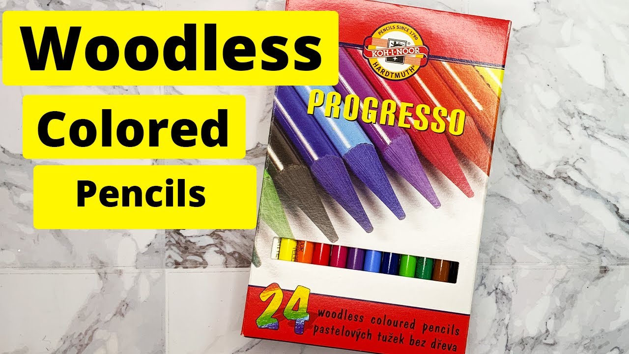 Koh-i-Noor woodless colored pencil - test and comparison with Polycolor