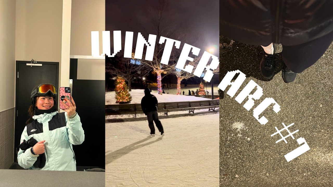 Winter Arc 101: snowboarding, skating and running⋆❆˚｡₊⊹❅⋆