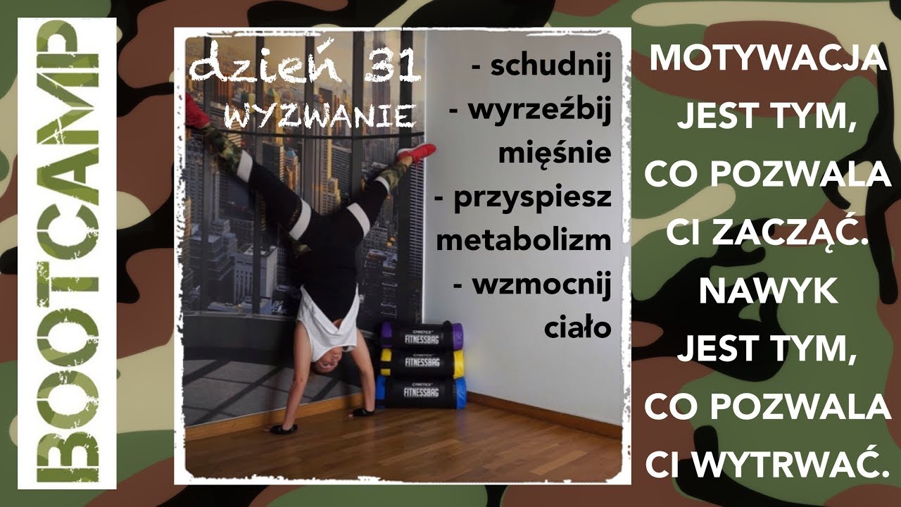 BOOTCAMP - Dzień 31 - HIIT - WYZWANIE - ćwiczenia rzeźbiące sylwetkę