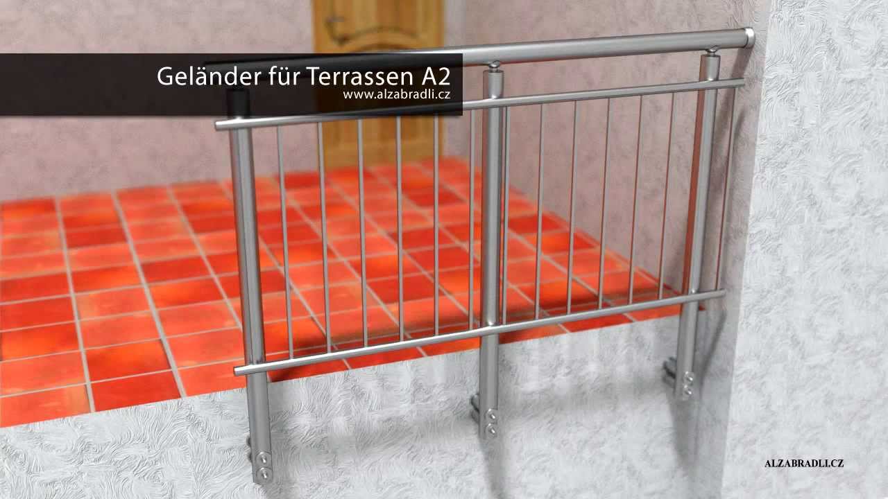 Geländer für Terrassen Modell A2