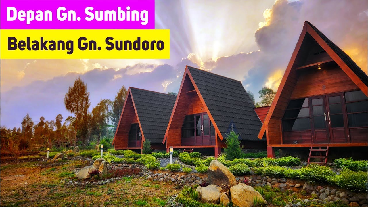 NGINEP di KLEDUNG PARK dengan VIEW 2 GUNUNG SINDORO SUMBING yg CAKEP BANGET | VILLA GLAMPING CAMPING