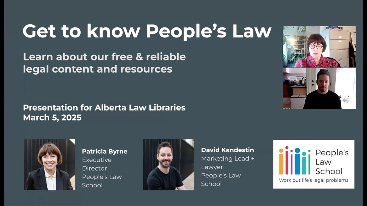 How People's Can Help: Alberta Law Libraries