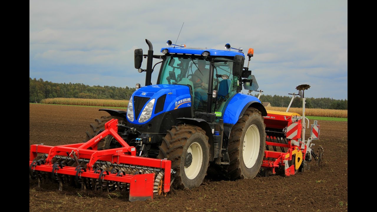 Siew pszenżyta New Holland T7 170 & Pottinger Vitasem 302A & Guttler Avant 56 GR Szymanowski
