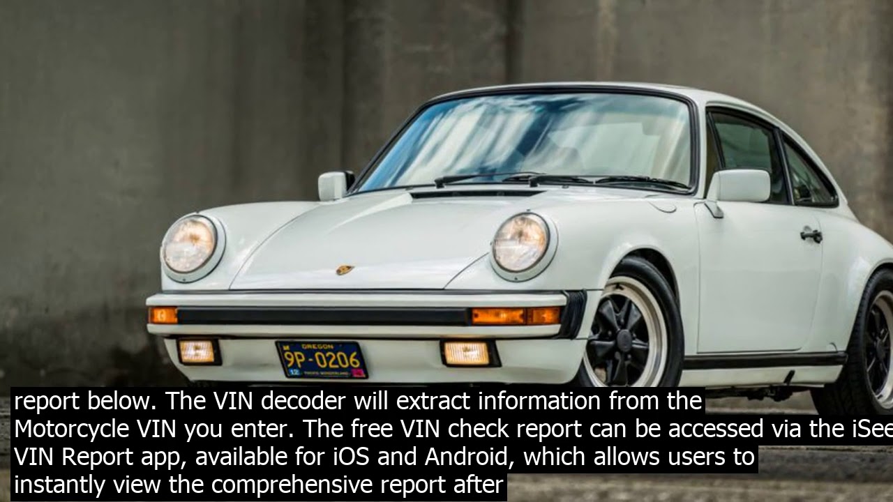 Free vin report for motorcycle &middot; free motorcycle vin check decoder. there is a significa