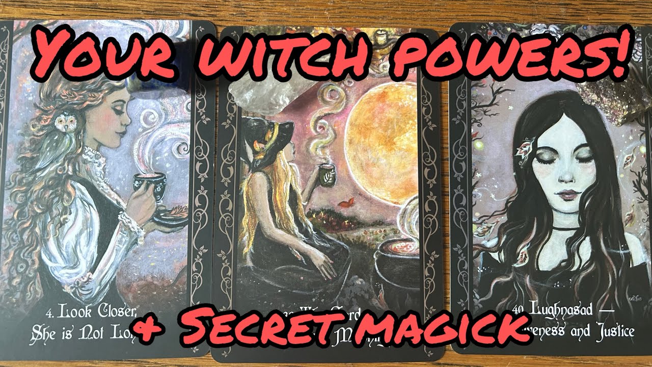YOUR WITCH POWERS! Pick a Card Tarot reading + spells! + charms! ✨