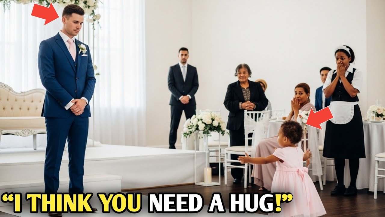“I Think You Need a Hug…” Said the Maid’s Toddler to the Lonely Billionaire at His Wedding — What
