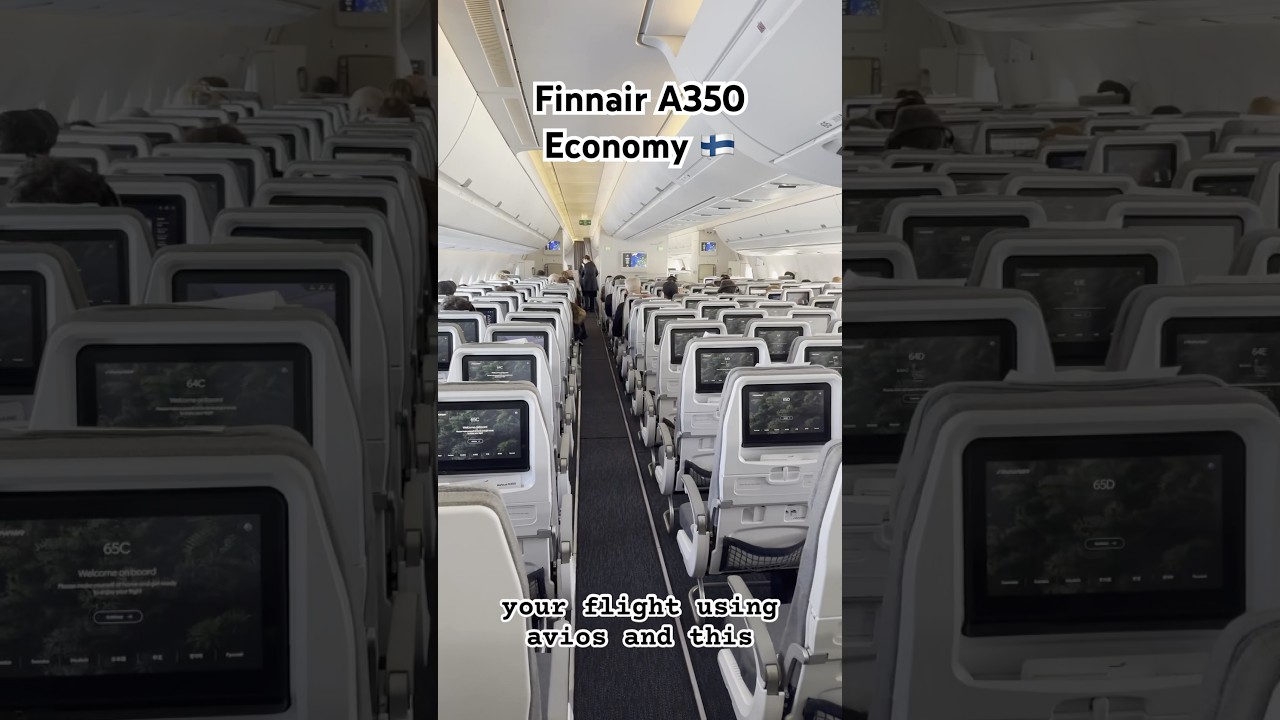 Эконом-класс Airbus A350 авиакомпании Finnair великолепен: обзор #авиация #авиалинии