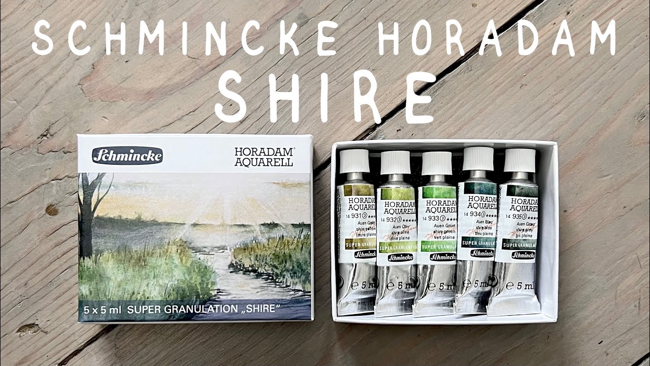 SCHMINCKE HORADAM SHIRE Super Granulating Watercolours | Swatching & First Impressions