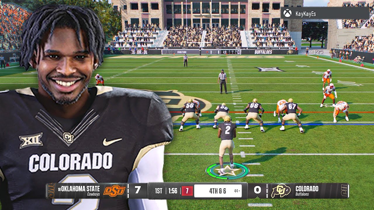 College Football 25 Colorado vs Oklahoma State Gameplay