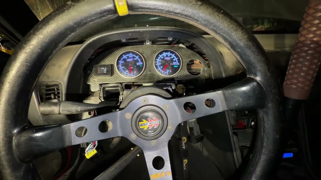 1991 Nissan 240sx aftermarket gauges install part 2 wiring installation and digital speedometer fix
